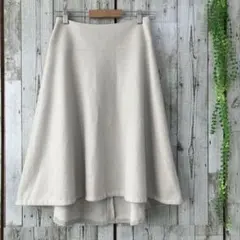 ☆リヴドロワ☆日本製☆スカート ミディ丈 起毛 [0] ライトグレー系 ウール