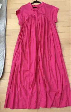 simplicite☆ピンクのノースリーブロングワンピースフリーサイズ