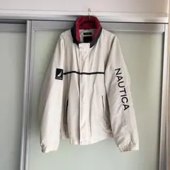 90's NAUTICA ナイロンジャケット L ホワイト/レッド/ネイビーのサムネイル