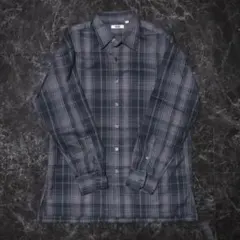 【UNIQLO U】オーバーサイズチェックシャツ 22年冬