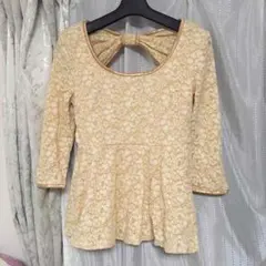 JILL by JILLSTUART レーシィペプラムトップス