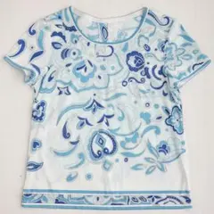 ☆極美品☆近年／LEONARD☆人気アーカイブ柄カットソー☆1(38〜40