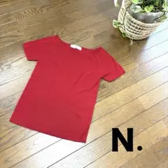 【N. 】赤 半袖ニット