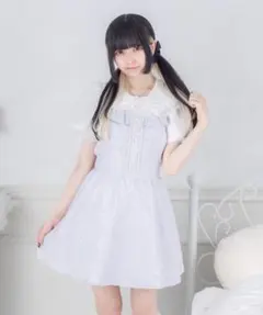 パルエルフィー Pal elfy ジャガードパールキャミワンピース ブルー