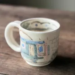 イギリスの鉄道　マグカップ　陶芸作家　一点もの