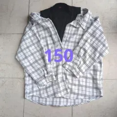 lovetoxic チェック柄レイヤード長袖シャツM 150 新品未使用タグなし