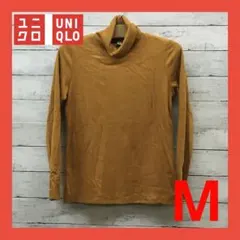 ユニクロ ヒートテック ハイネック レディース M オレンジ