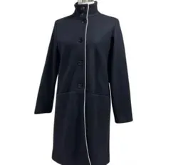 美品 アニエスベー ロングコート ダブルブレスト 日本製 ダークブラウン M アニエスベー ロングコート 00s アニエスベー agnes b ウール