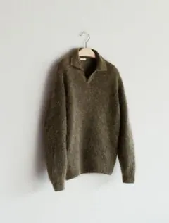 LIDNM Kid Mohair Knit Polo Lサイズ美品のサムネイル