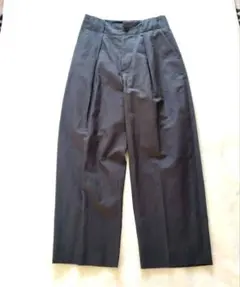 80s 90s スラブ調　ごま塩　ツータック　ワイド　スラックス　ネップ　カスリ 80s 90s スラブ調 ごま塩 ツータック ワイド スラックス ネップ カスリ