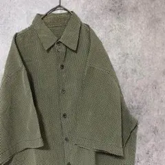90s vintage 半袖　柄シャツ　メンズ　古着　個性派