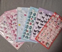 ボンボンドロップシール ぷくぷくシール　サンリオ　６枚セット