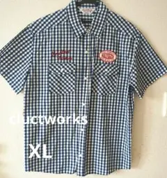 Cluct Works チェック柄 半袖シャツ XL