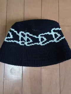 NEW ERA ニットバケット Flag Chain 黒 クラッシャーハット