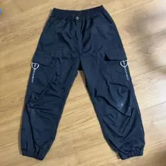 PALETTE PINK ブラックパンツ ハートポケットカーゴパンツ　130