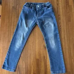 デニム ゴムウエスト ロングパンツ 130cm