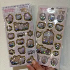 キラッとぷくぷくエアーシール　リラックマ　2点セット　エアーシール　シャカシャカ