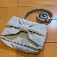 ハンドメイド　移動ポケット　ライトブルー