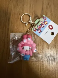 大阪　関西万博　ミャクミャク　サンリオ　立体マスコットキーホルダー　マイメロディ