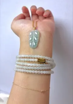 天然A貨 ミャンマー産本翡翠 ペンダントトップ（18K）