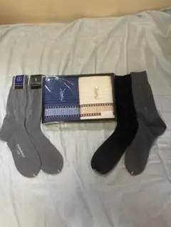 YSL タオルセットと靴下4足セット　新品　お得　イヴサンローラン