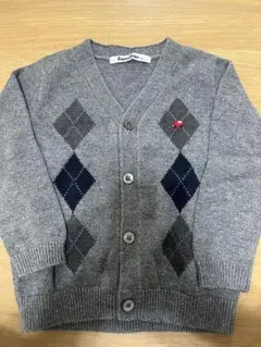 familiar グレー カーディガン 90