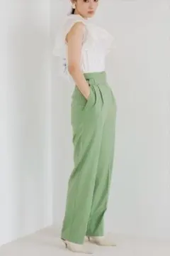 ［極美品］SNIDELハイウエストグルカ　パンツサイズ0