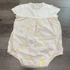 日本製 miki house ミキハウス mh刺繍 ベビーロンパース 80