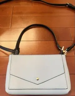 ショルダーバッグ ライトブルーとオレンジ