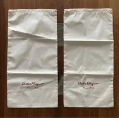 【新品】Salvatore Ferragamo シューズ保存袋 2枚セット1足分のサムネイル