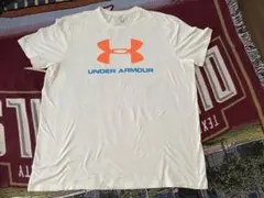 UNDER ARMOUR ビッグロゴ Tシャツ ホワイト XL