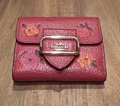 【極美品】COACH コーチ 2つ折り財布 ジョージー フローラル 花柄