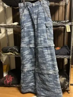 VETEMENTS TRANSFORMER CARGO DENIM PANTS