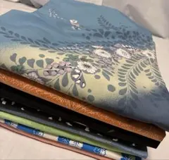 セ*キ様 ま-619 着物　踊り　舞台衣装　ポリエステル　洗える着物　まとめ売り