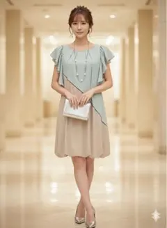 Pastel Ma’am パーティドレス　ネックレス　2点セット