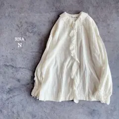 かずしゅん 様専用/ RNA N ⿻ コットン スカラップレースブラウス フリル