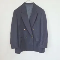 金ボタン ピエールカルダン セットアップ ブルーグレー系 ダブルブレスト 紺ブレ 80s USA製 Pierre Cardin ダブルブレスト 金ボタン 黒 L - メルカリ