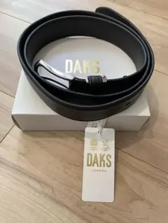 【新品・未使用】DAKS 牛革メンズベルト　ブラック　BD38880