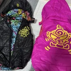 ヒスミニ　フード付きダウンベスト 100cm以上