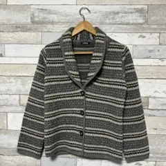 JOURNAL STANDARD グレー系ストライプカーディガン