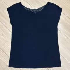プロポーションボディドレッシング　レース付きノースリーブニット　未使用のサムネイル