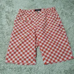 ルコックゴルフ メンズＬサイズ　チェック柄ショートパンツ　ハーフパンツのサムネイル