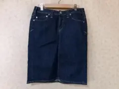99557　ヤヌーク　デニムスカート　紺　Mのサムネイル