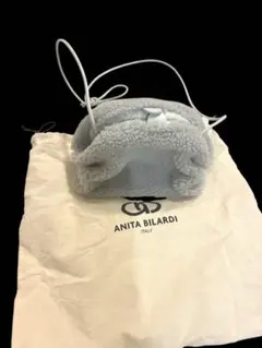 アニータビラルディ　ファーバッグ　グレー