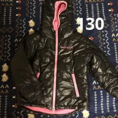 ブラック　ピンクコート　女児130サーフ　ボディグローブ