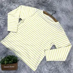 良品 Lugnoncure Tシャツ F ホワイトボーダー 長袖 綿混のサムネイル
