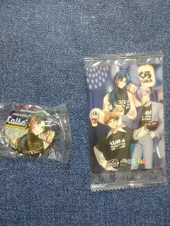 にしさんじ　くら寿司　オリジナル缶バッジ　カード