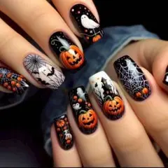 ハロウィンネイル ネイルチップ