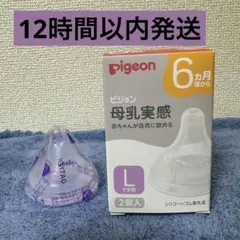 Pigeon 母乳実感 哺乳瓶用乳首 Lサイズ 【1個】