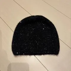 zara ビーニー　スパンコール　未使用　ニット帽　スパンコール付き
